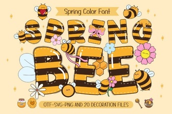 Spring Bee Font: Design for Nature-Friendly Websites