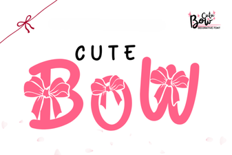 Creative Font Ideas: Using Cute Bow Letters