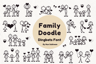 Creative Fonts for Crafting with Family Doodles