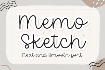 Memo Sketch Font for Creative Typography Projects