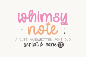 Whimsy Note: Creative Fonts for Fun Projects